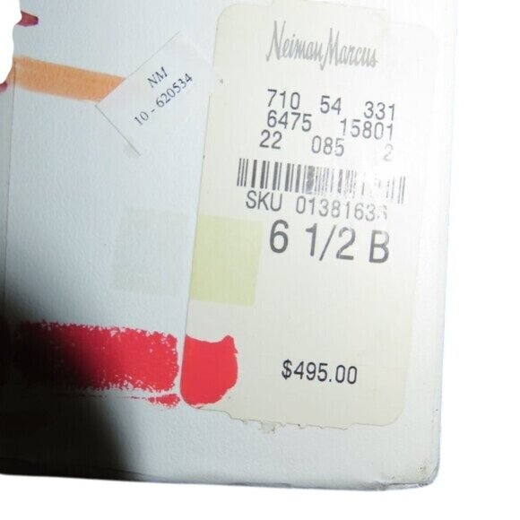 Pedro Garcia Mariel Python Embossed Vachetta Leather Pin Heels Sandals STUNNING! - Picture 11 of 16